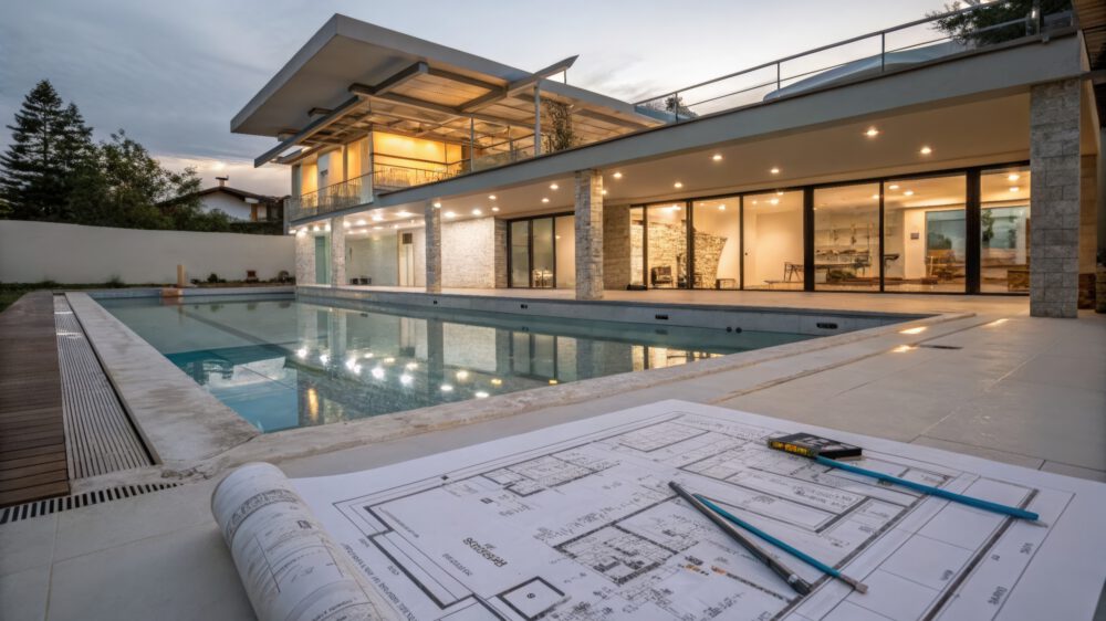 Villa Resort Pool Complex