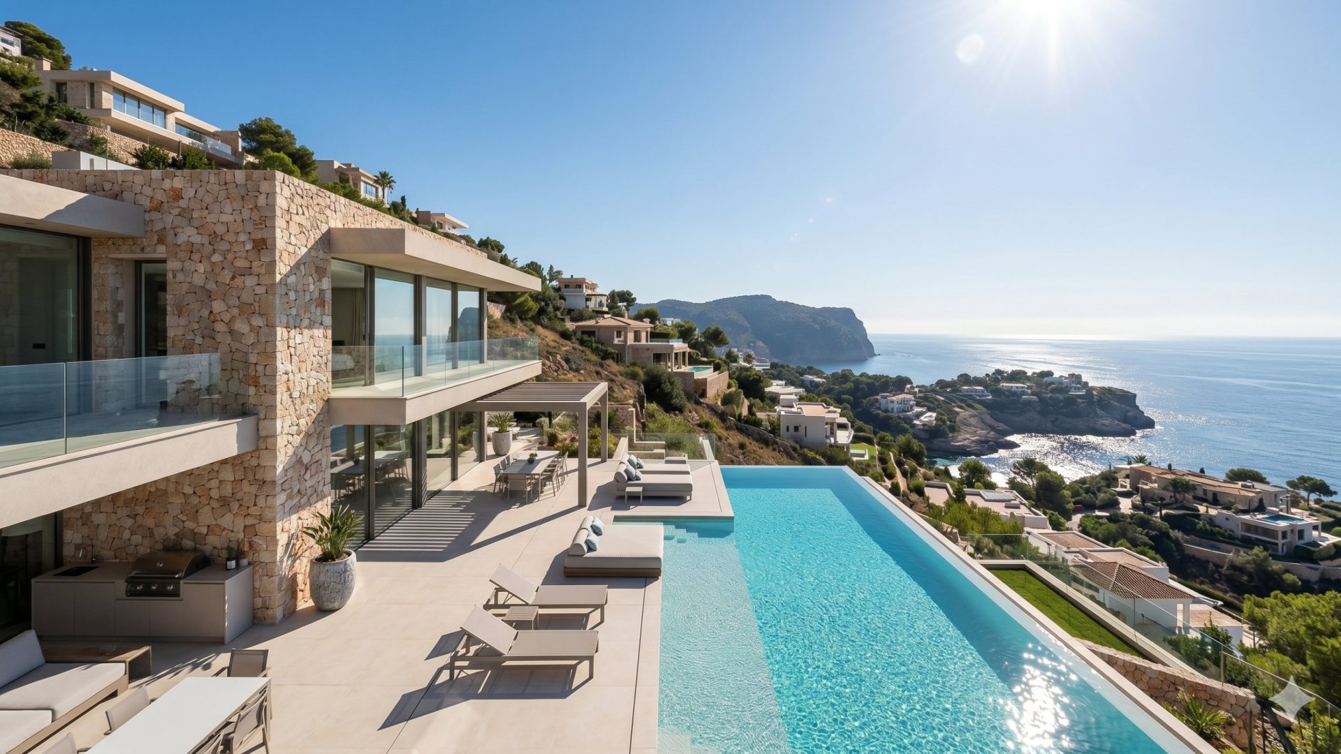 Luxury pool at a villa in Calvià, Mallorca